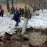 Terrorists shelling Kramatorsk with Smerch or Uragan rockets