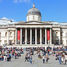 The National Gallery opened in Trafalgar Square, London