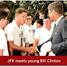 A young 16 years old Bill Clinton meets J.F. Kennedy 