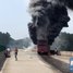 30 killed after tour bus burst into flames in Hunan Province, oil leak may be the cause