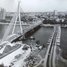 Notika jaunuzceltā Vanšu tilta pārbaude Rīgā