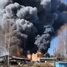 Dmitrievsky Chemical Plant burned down, Russia, near Moscow 