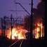 W wyniku zderzenia pociągów towarowych w Białymstoku doszło do pożaru i wybuchu cystern z paliwem