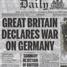 Pirmais Pasaules karš: Anglija piesaka karu Vācijai