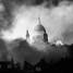 St. Paul's Cathedral in London was bombed during a Luftwaffe air raid, but the dome was unharmed