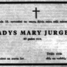 Gladys Mary Jurgens