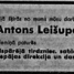 Antons Leišupe