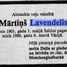 Mārtiņš Lavendelis