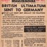 WW2. Lielbritānijas valdība izsaka ultimātu Vācijai, pieprasot pārtraukt iebrukumu Polijā