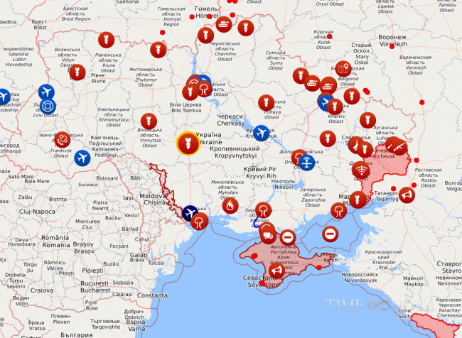 Krievijas iebrukums Ukrainā - 1. diena. Tiek bombardētas lidostas un civilie objekti