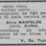 Alma Manfelde