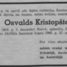 Osvalds Kristopšteins