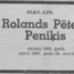 Rolands Pēteris Peniķis