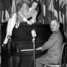 Hollywood actress Lauren Bacall and U.S. President Harry S. Truman