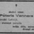 Pēteris Venners