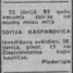 Sofija Kasparoviča