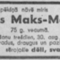 Jēkabs Maks - Māķens