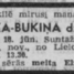 Marija Buka - Bukiņa