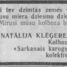 Natālija Klēģere