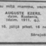 Auguste Ezers