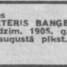 Pēteris Žanis Banģers