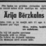 Ārija Bērzkalne