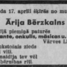 Ārija Bērzkalne