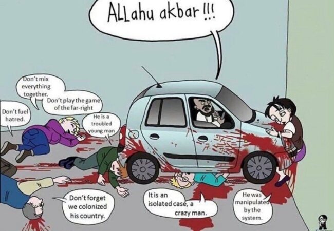 Uzbrukums Berlīnes LGTBQ+ praidam. Islama terorists ar auto un mačeti nogalina 1 un ievaino vairāk kā 29 cilvēkus.