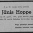 Jānis Hoppe